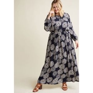 Sunny Girl Mod Cloth Floral Maxi Dress